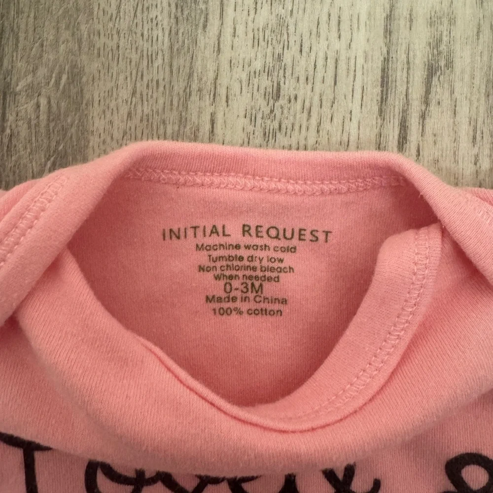 Pink Baby Onesie loved and spoiled by mom mom and pop pop